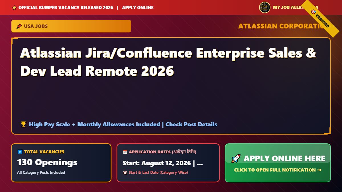 Atlassian Jira/Confluence Enterprise Sales & Dev Lead Remote 2026