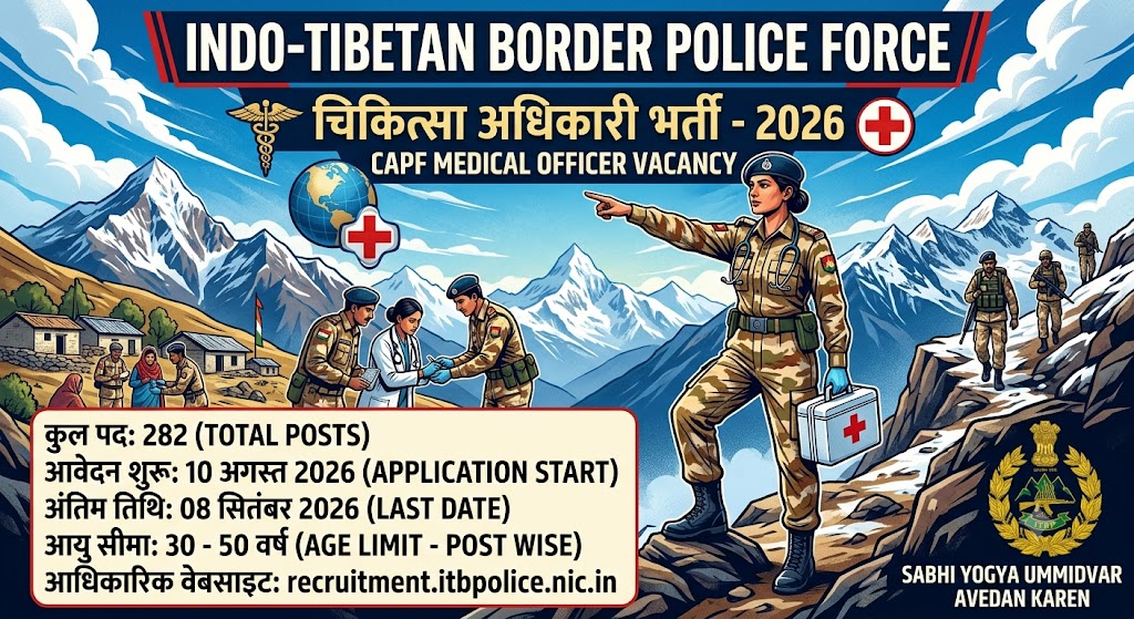 ITBP CAPF Medical Officer Online Form 2026