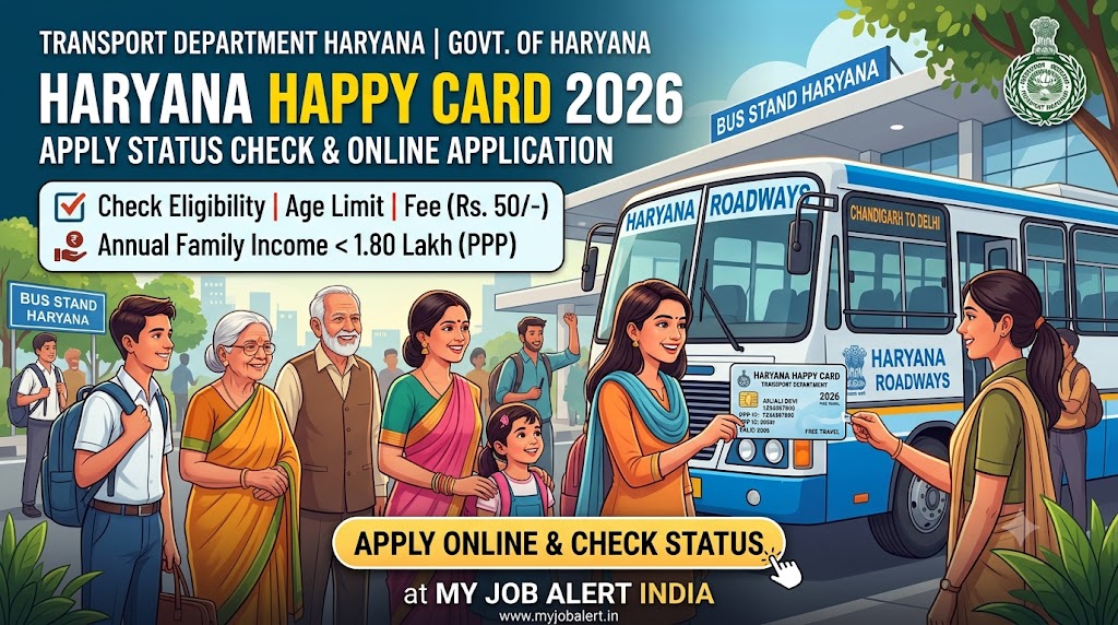 HARYANA HAPPY CARD APPLY STATUS CHECK 2026