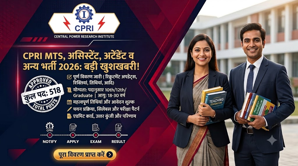 CPRI Assistant, Attendant, MTS, Etc. Online Form
